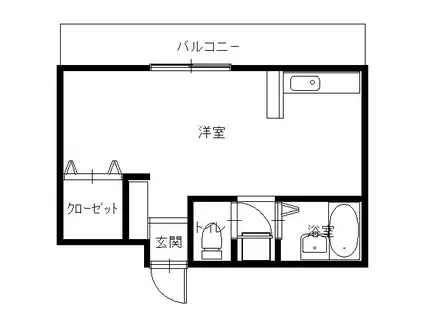 マウントアレンジビル(ワンルーム/2階)の間取り写真