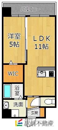 VAGUE PORTE GRAND(1LDK/7階)の間取り写真
