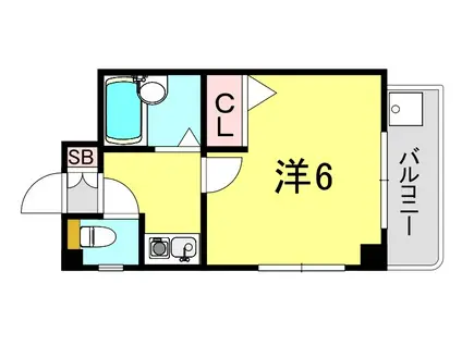 ルミエールUOZAKI(1K/2階)の間取り写真