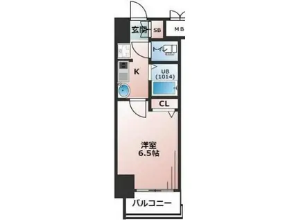 エステムコート大阪ベイエリア(1K/5階)の間取り写真