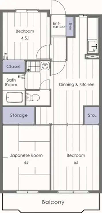 パラシオン糀屋 4階階 間取り