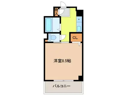 YOUNGVILLAGE2(1K/1階)の間取り写真