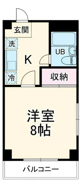 コクブマンション 2階階 間取り