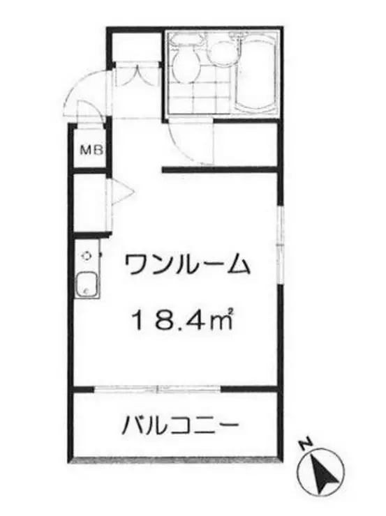 ドルミ五反田ドゥメゾン 8階階 間取り