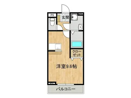 T-アドラブール(ワンルーム/2階)の間取り写真