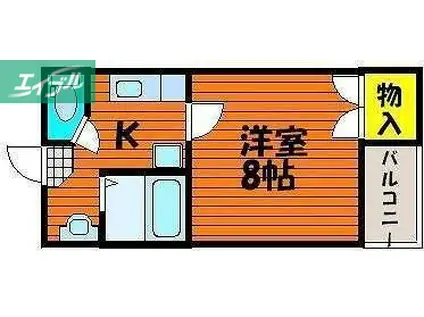 ハイエスト 田町(1K/7階)の間取り写真