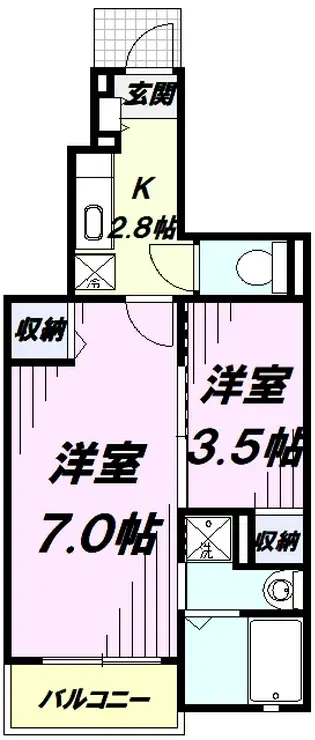 グランプラト III 1階階 間取り