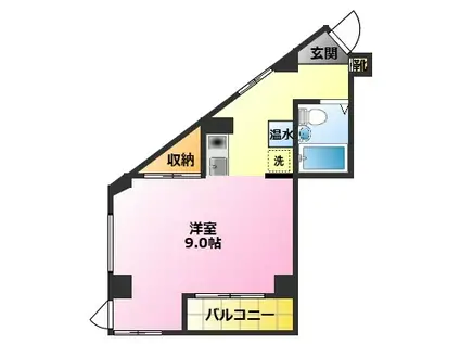 ピアオオタニ(ワンルーム/2階)の間取り写真