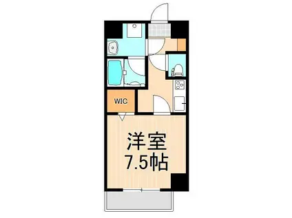 グランシャリオ西新井(1K/4階)の間取り写真