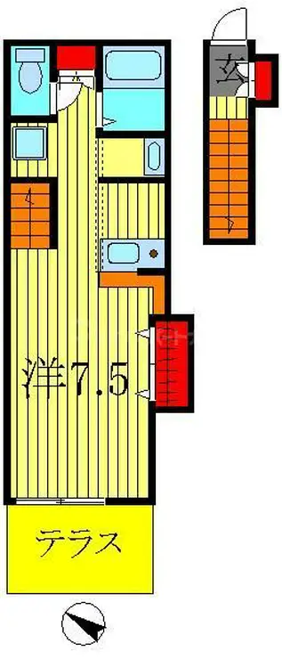 メゾン・ド・イール II 1階階 間取り