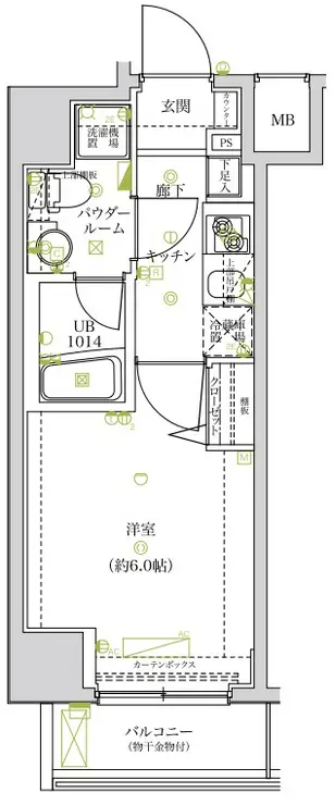 スパシエ ソリデ 武蔵小杉 4階階 間取り