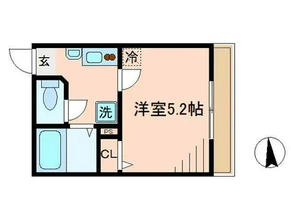 ブリース本所(1K/2階)の間取り写真