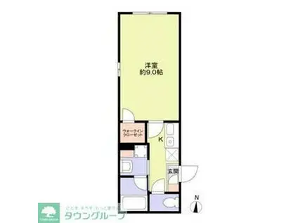 コンポジット亀戸ウエスト(1K/3階)の間取り写真