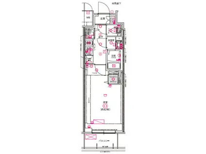 CREST TAPP名古屋山王(1K/4階)の間取り写真