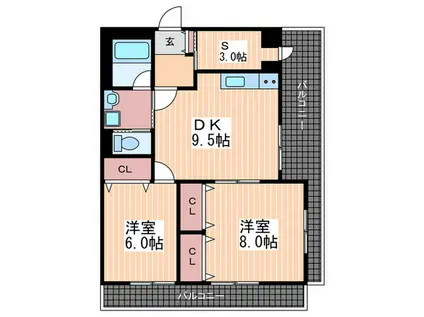 T-HOUSE(2SDK/3階)の間取り写真