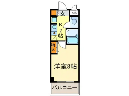 リビエール金山(1K/5階)の間取り写真