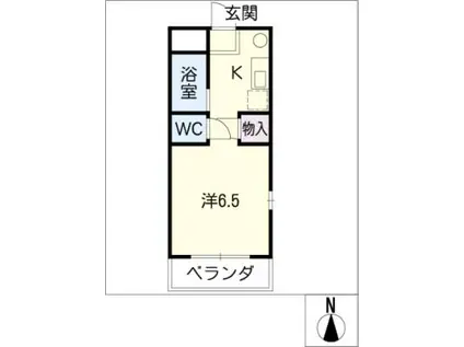 シェルブライト三番館(ワンルーム/3階)の間取り写真
