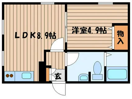 CASAロイヤル(1LDK/3階)の間取り写真