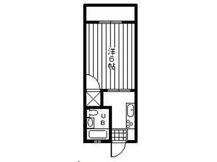 コーポ21加納(ワンルーム/1階)の間取り写真