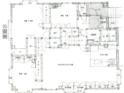 MDビル(3LDK/3階)の間取り写真