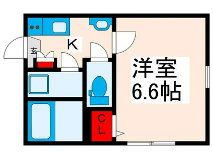 グランクオール町屋(1K/4階)の間取り写真