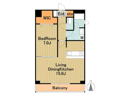 サンデーズ2(1LDK/1階)の間取り写真