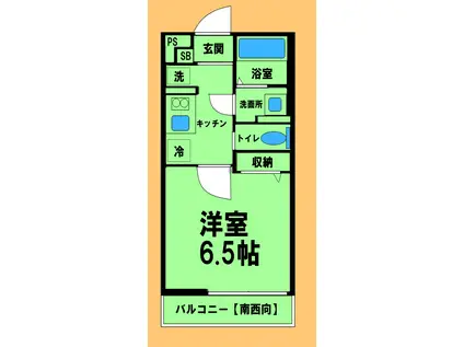 グレイス橋本(1K/2階)の間取り写真