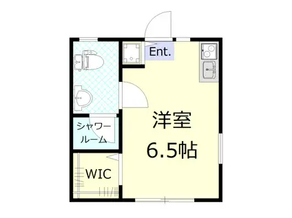 エルカミーノ横浜山手(ワンルーム/1階)の間取り写真
