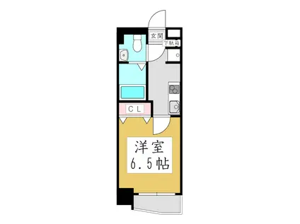 ジェノヴィア西川口IV(1K/2階)の間取り写真