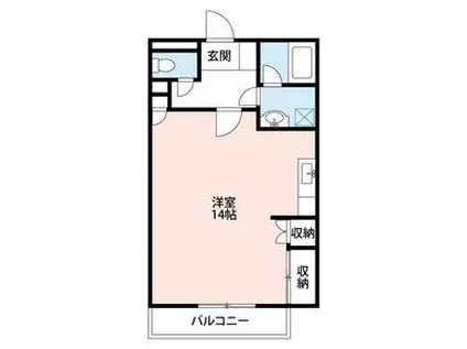 トーワピア戸祭(ワンルーム/2階)の間取り写真