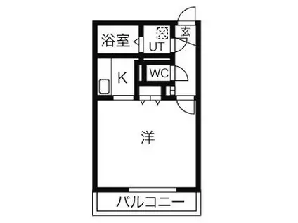 コンフォートN18(1K/1階)の間取り写真