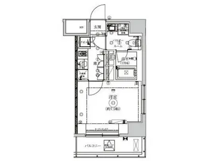 セジョリ駒込西ヶ原(1K/5階)の間取り写真