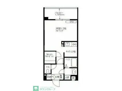 アム・フルス壱番館(1K/1階)の間取り写真