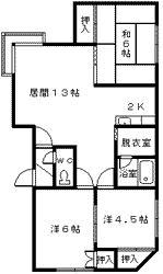 ソピア春光(3LDK/1階)の間取り写真