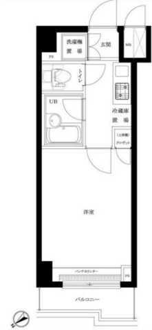 ルーブル蒲田南参番館(1K/5階)の間取り写真