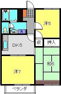 第17マルヨハウス(3DK/1階)の間取り写真