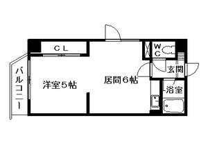 MOREHONGO(1DK/7階)の間取り写真
