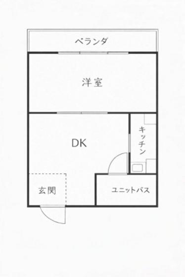 EIKOUビル(1DK/4階)の間取り写真