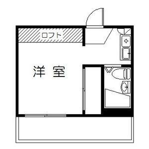 HILLS HIGASHIYAMA B(ワンルーム/1階)の間取り写真