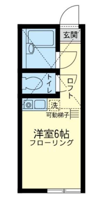 ユナイト上大岡マークエスター(ワンルーム/1階)の間取り写真