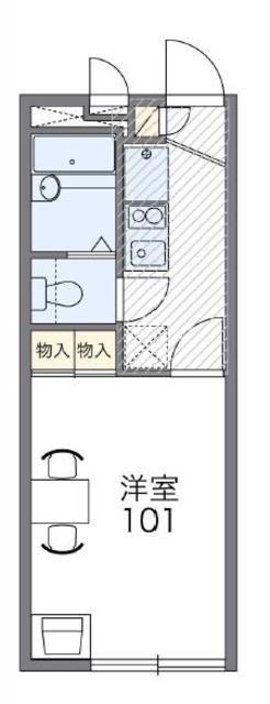 レオパレスカメリア(1K/2階)の間取り写真