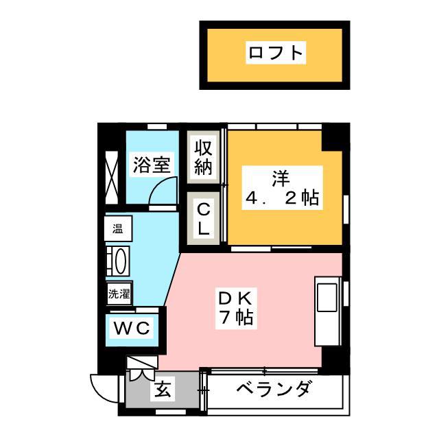 かむろビル 北館(1DK/4階)の間取り写真
