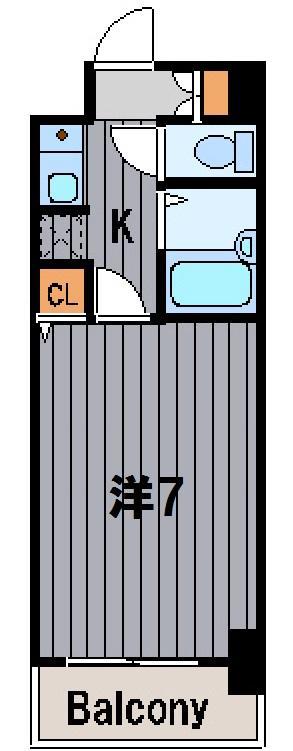 ダイホープラザ新横浜(1K/6階)の間取り写真