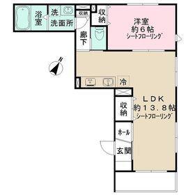 NIDO LARGO I(1LDK/1階)の間取り写真