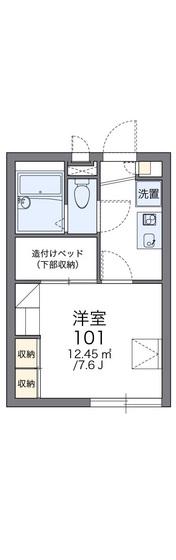 レオパレス車藤(1K/2階)の間取り写真