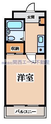 プレアール川田II(1K/2階)の間取り写真