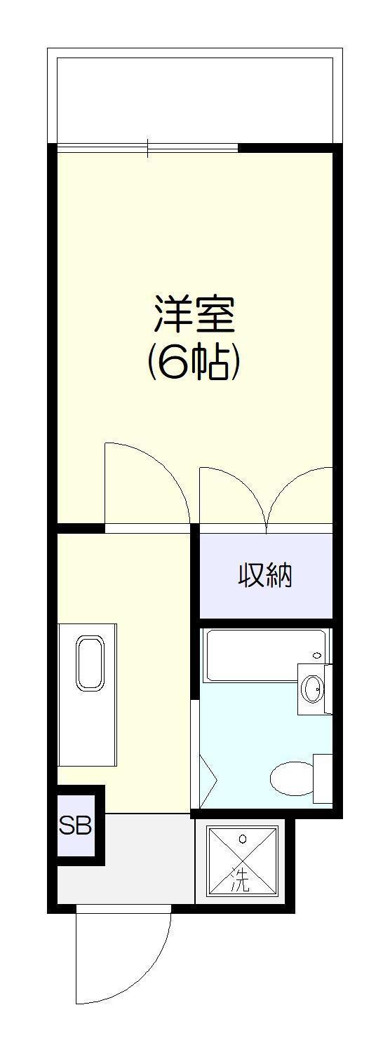 ミラコスタ(1K/2階)の間取り写真