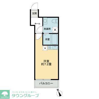 SKY飛田給(ワンルーム/1階)の間取り写真