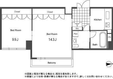 グランカーサ南青山(1LDK/3階)の間取り写真