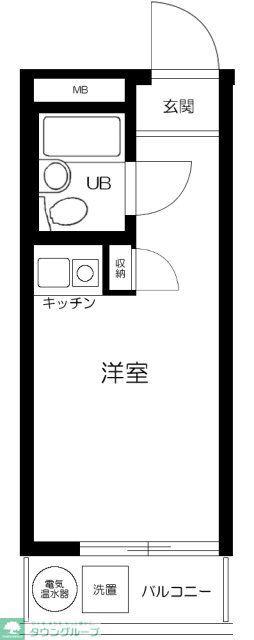 トップ二子玉川第2(ワンルーム/3階)の間取り写真